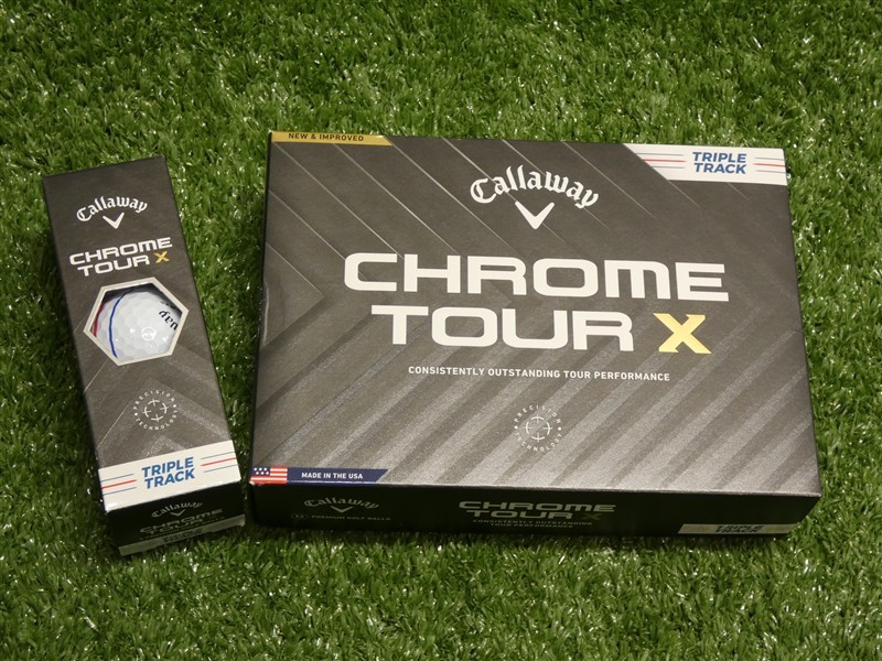 Callaway 2024 Chrome Tour X Triple Track White Golf Balls 1 Dozen New