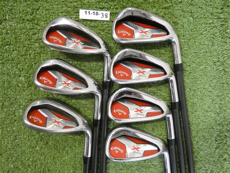 Callaway 2018 X Series Irons 5-P & S Project X 5.5 Regular Graphite w Mid Grips