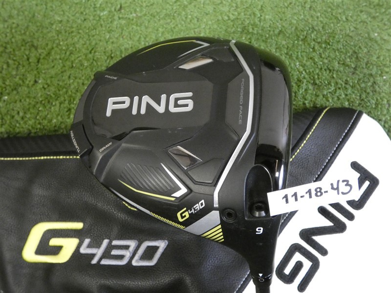 PING G430 Max 9* Driver Even Flow 55g 6.0 Stiff Graphite w Headcover Excellent